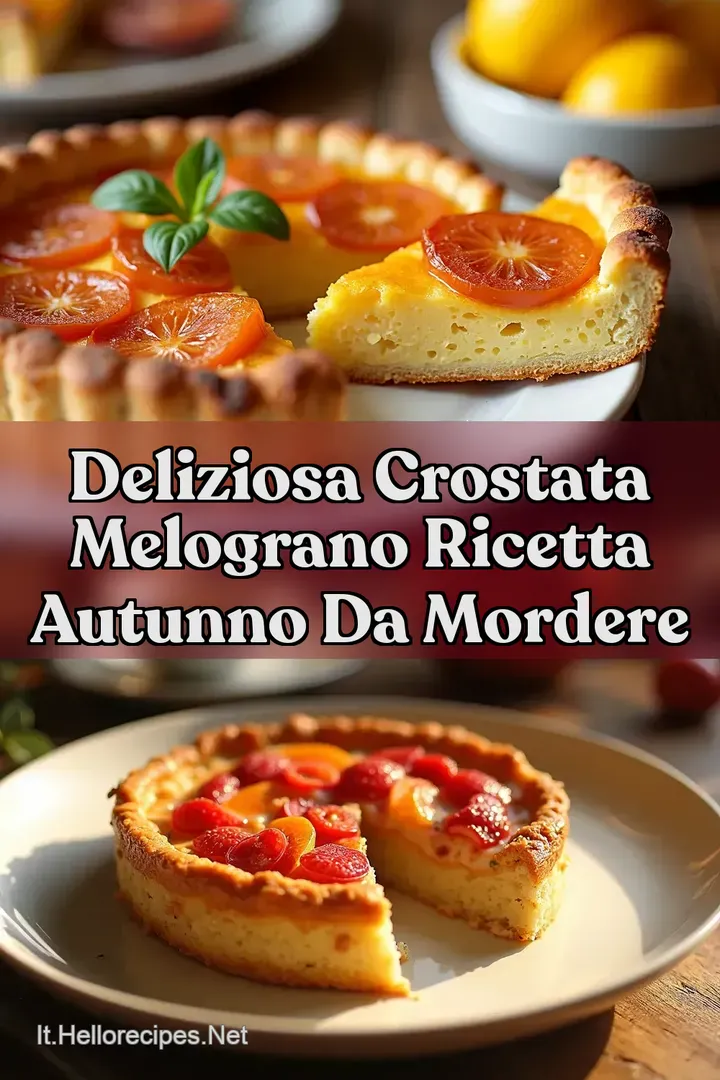 Deliziosa Crostata Melograno Ricetta Autunno da Mordere