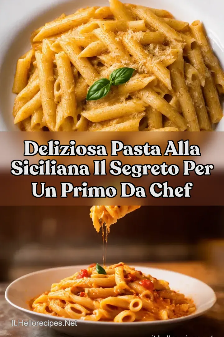 Deliziosa Pasta alla Siciliana Il Segreto per un Primo da Chef
