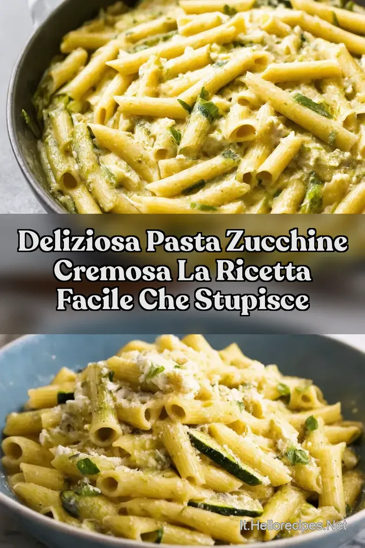 Deliziosa Pasta Zucchine Cremosa La Ricetta Facile che Stupisce