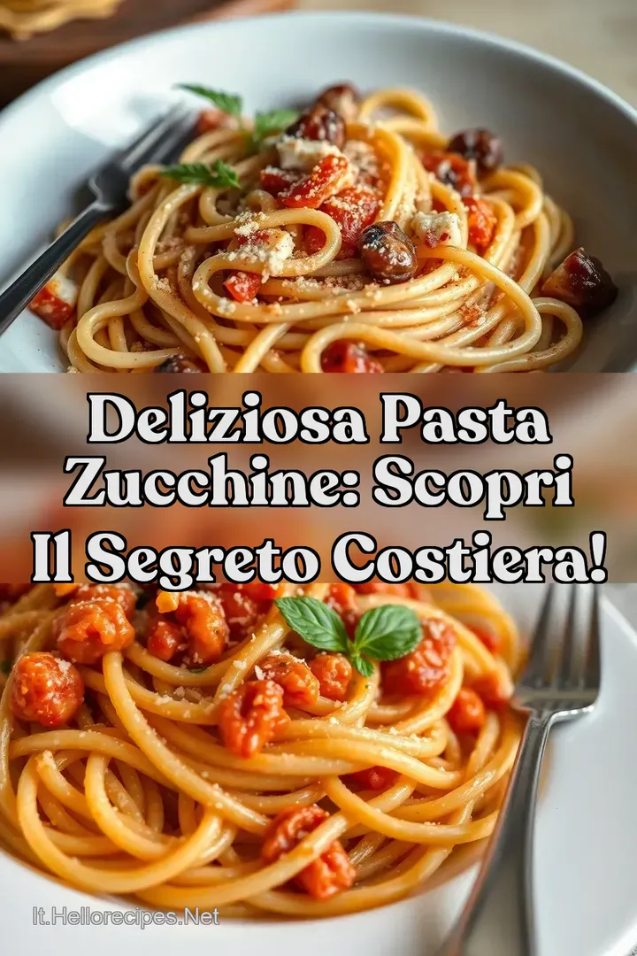 Deliziosa Pasta Zucchine: Scopri il Segreto Costiera!