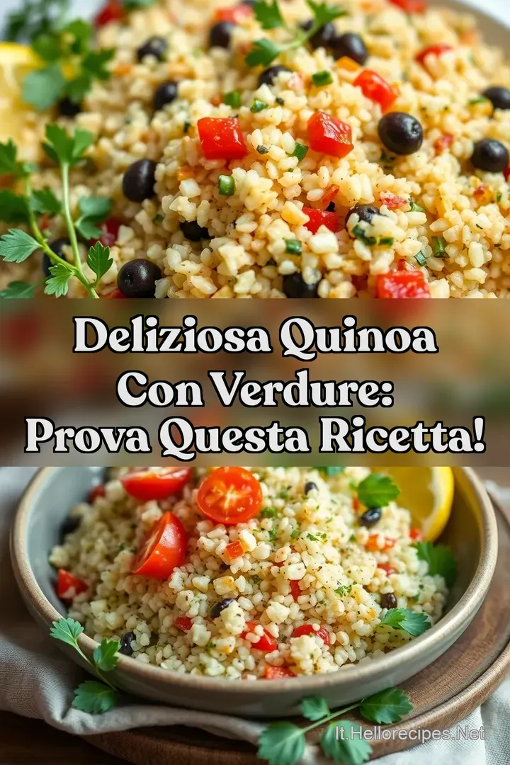 Deliziosa Quinoa con Verdure: Prova Questa Ricetta!