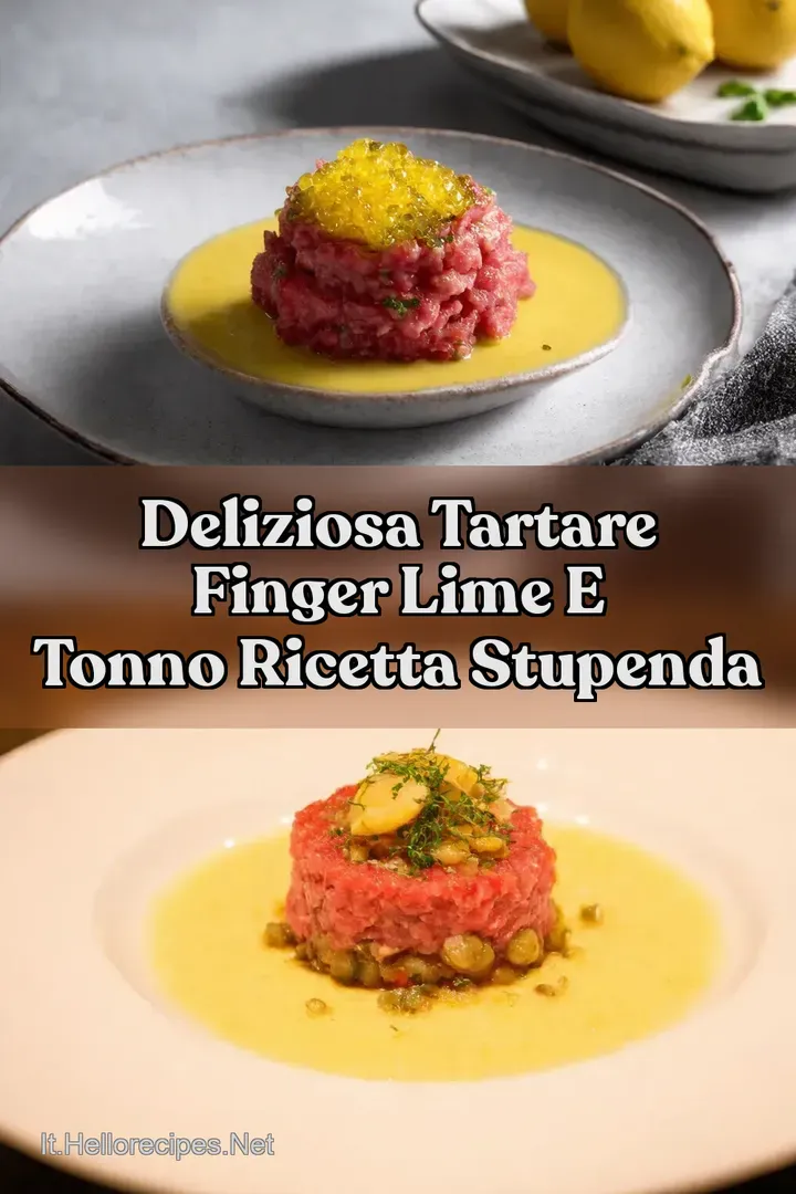 Deliziosa Tartare Finger Lime e Tonno Ricetta Stupenda