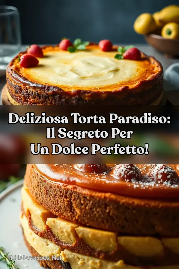 Deliziosa Torta Paradiso: Il Segreto per un Dolce Perfetto!