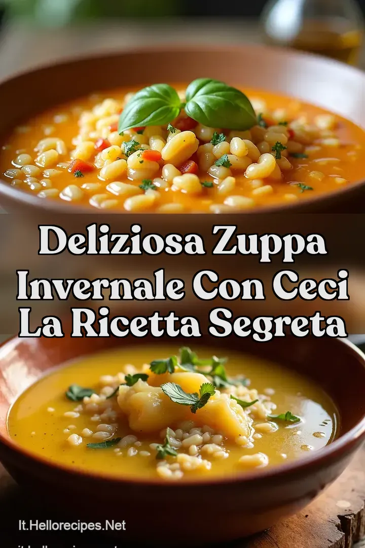 Deliziosa Zuppa Invernale con Ceci La Ricetta Segreta