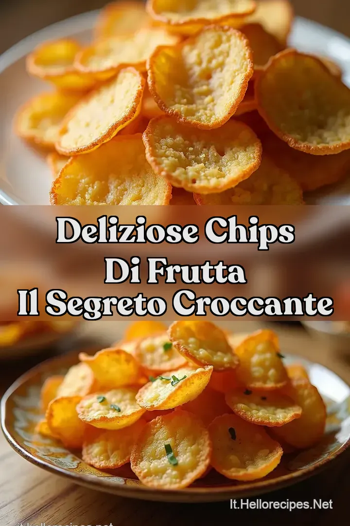 Deliziose Chips di Frutta Il Segreto Croccante