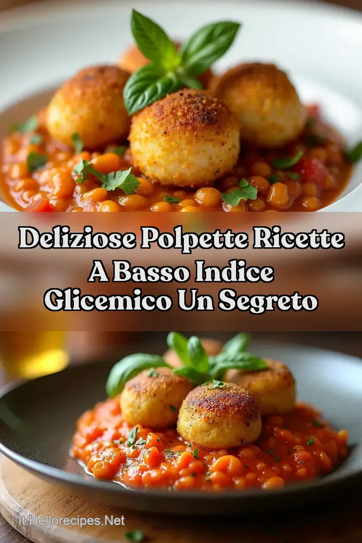 Deliziose Polpette Ricette a Basso Indice Glicemico Un Segreto