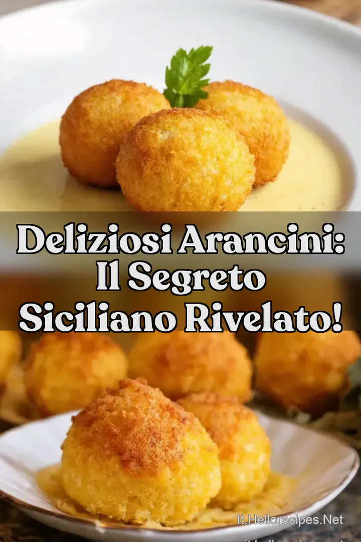 Deliziosi Arancini: Il Segreto Siciliano Rivelato!