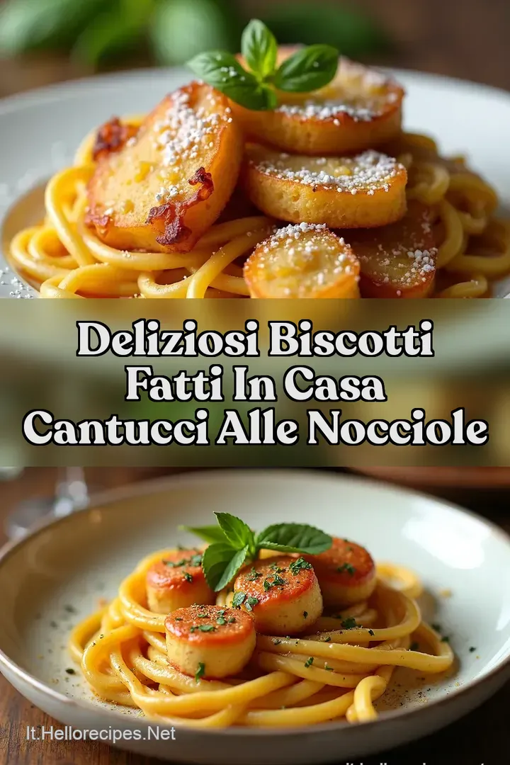 Deliziosi Biscotti Fatti in Casa Cantucci alle Nocciole