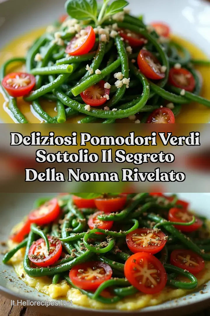 Deliziosi POMODORI VERDI SOTTOLIO Il Segreto della Nonna Rivelato