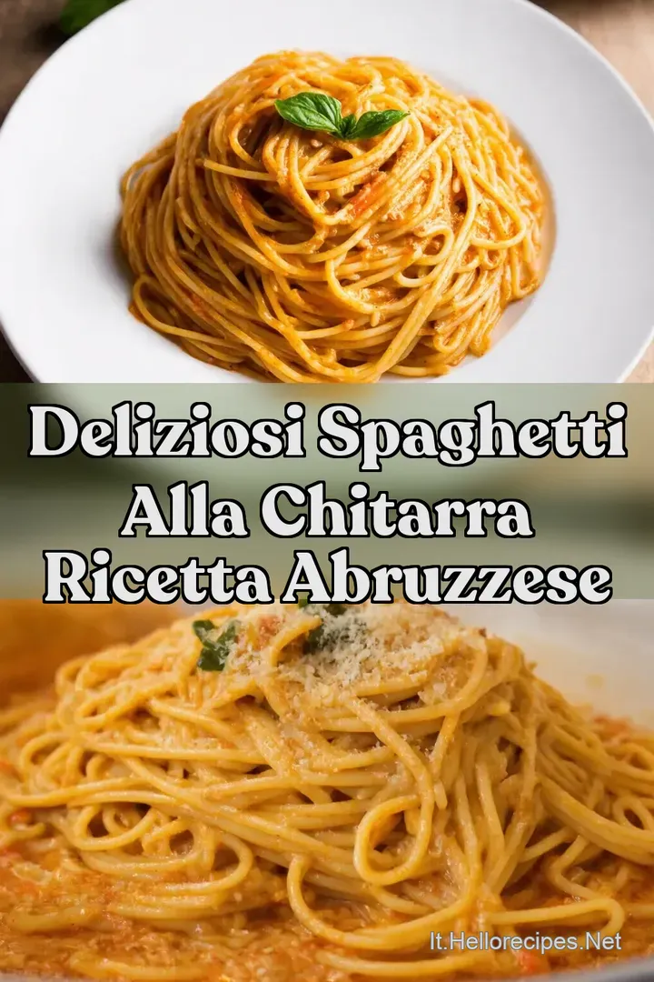 Deliziosi Spaghetti alla Chitarra Ricetta Abruzzese