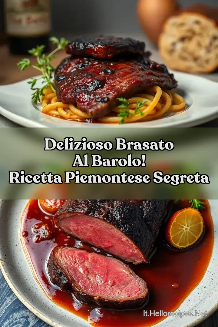 Delizioso Brasato al Barolo! Ricetta Piemontese Segreta