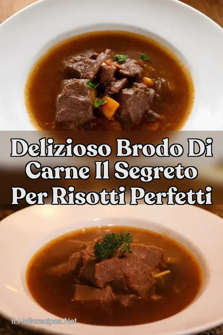 Delizioso Brodo di Carne Il Segreto per Risotti Perfetti