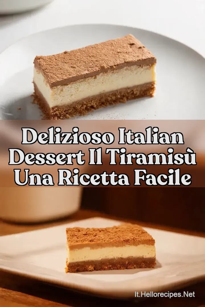 Delizioso Italian Dessert Il Tiramis&ugrave; Una Ricetta Facile