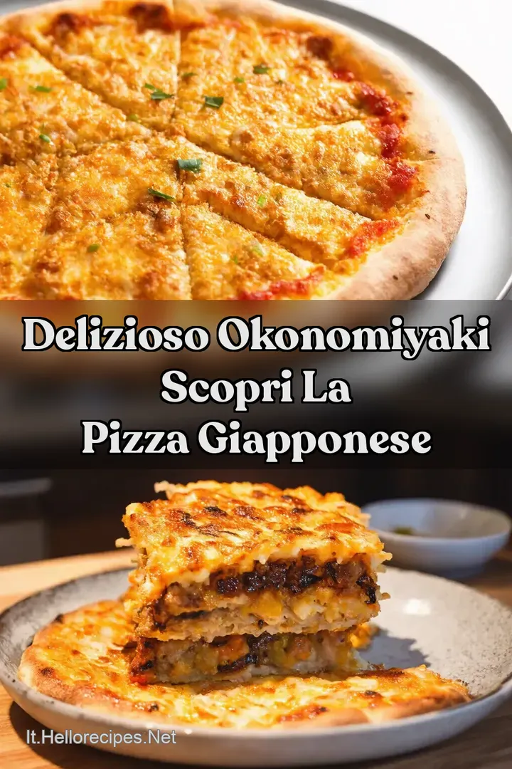 Delizioso Okonomiyaki Scopri la Pizza Giapponese