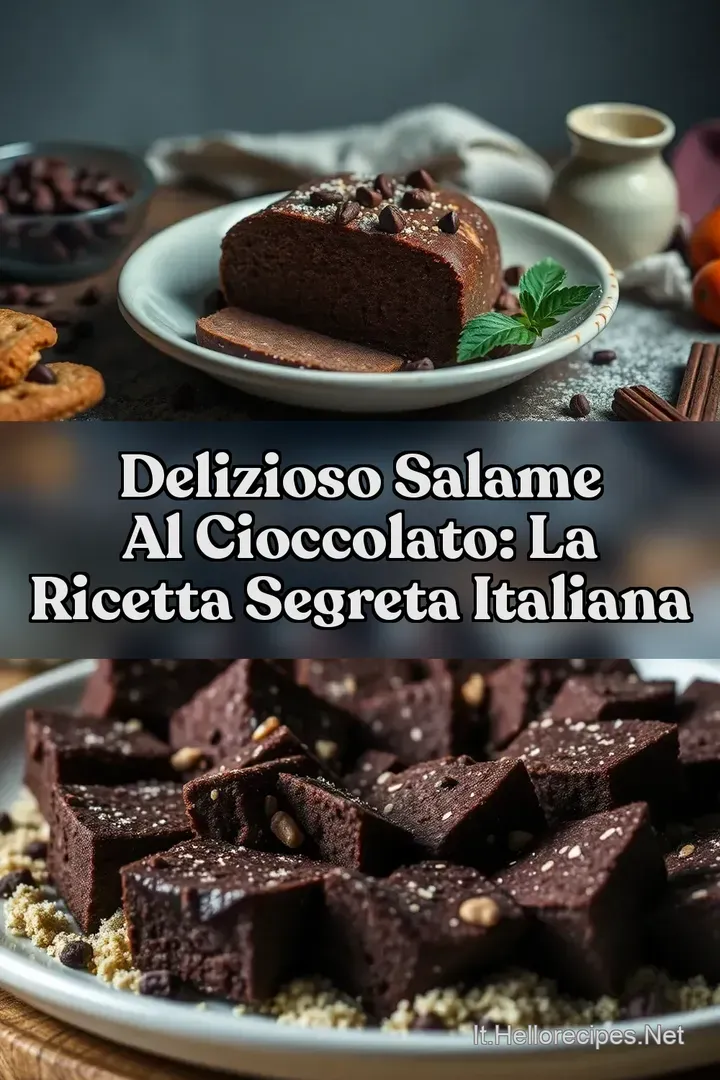 Delizioso Salame al Cioccolato: La Ricetta Segreta Italiana