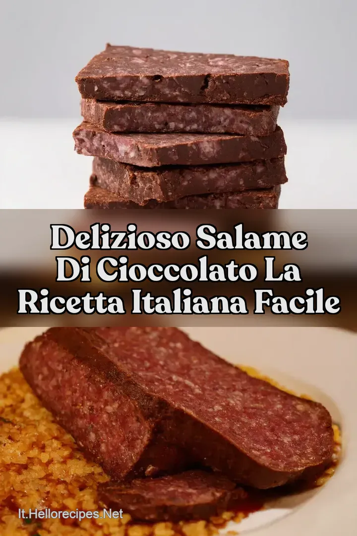 Delizioso Salame di Cioccolato la Ricetta Italiana Facile