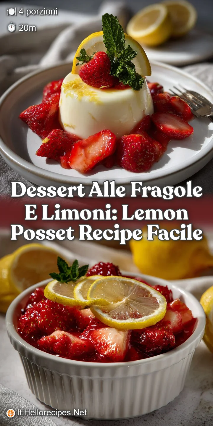 Dessert Alle Fragole E Limoni: Lemon Posset Recipe Facile