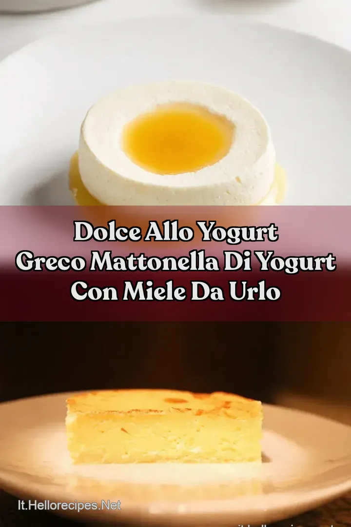 Dolce allo yogurt greco Mattonella di yogurt con miele da Urlo