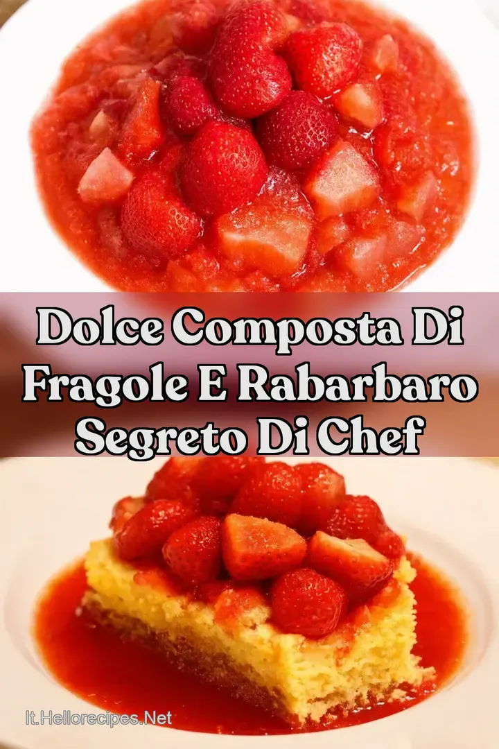 Dolce Composta di Fragole e Rabarbaro Segreto di Chef