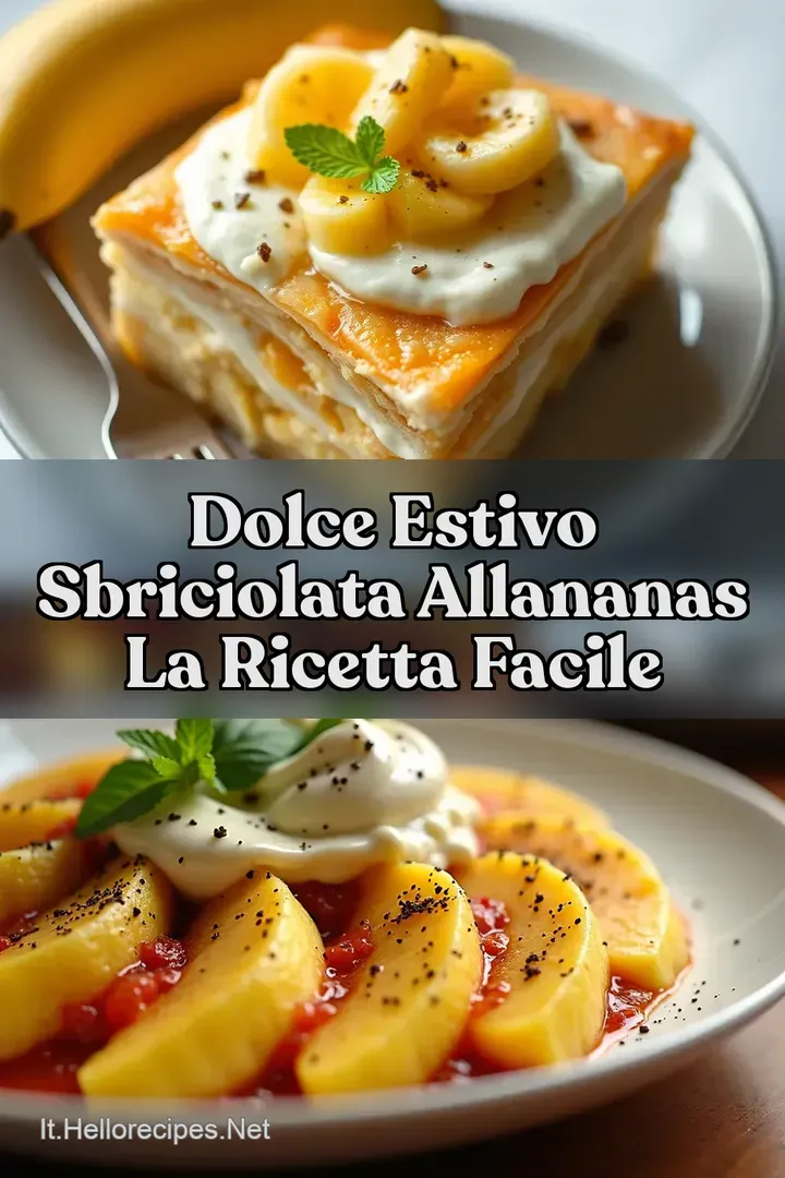Dolce Estivo Sbriciolata allAnanas La Ricetta Facile