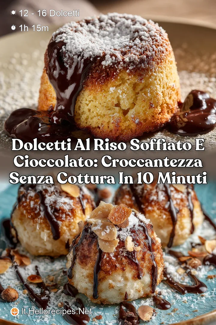 Dolcetti al Riso Soffiato e Cioccolato: Croccantezza Senza Cottura in 10 Minuti