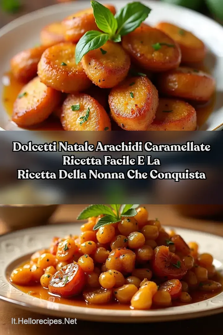 Dolcetti Natale Arachidi Caramellate ricetta facile e La Ricetta della Nonna che Conquista