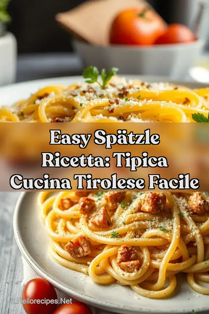Easy Sp&auml;tzle Ricetta: Tipica Cucina Tirolese Facile