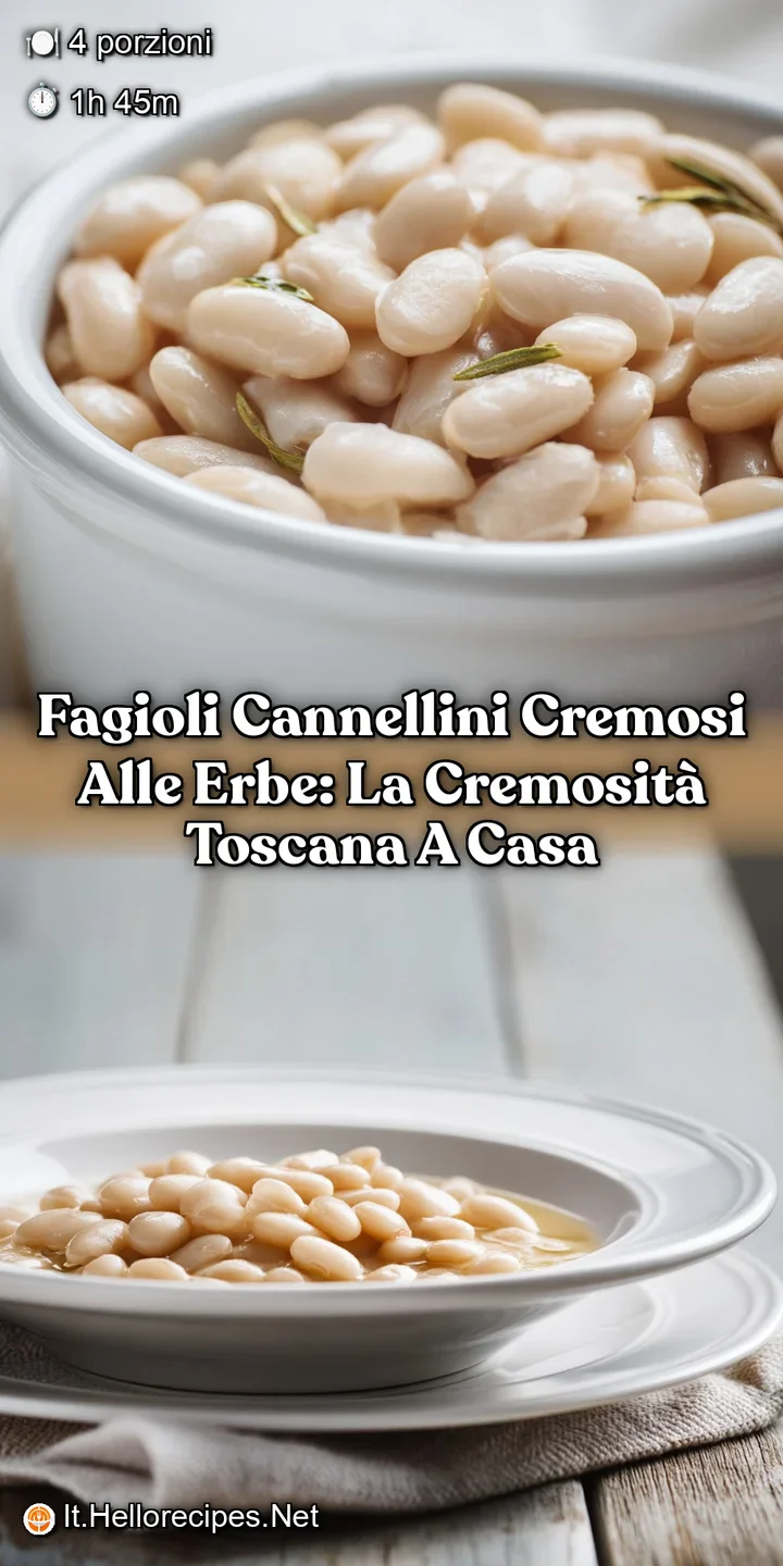 Fagioli cannellini cremosi alle erbe: La cremosit&agrave; Toscana a casa