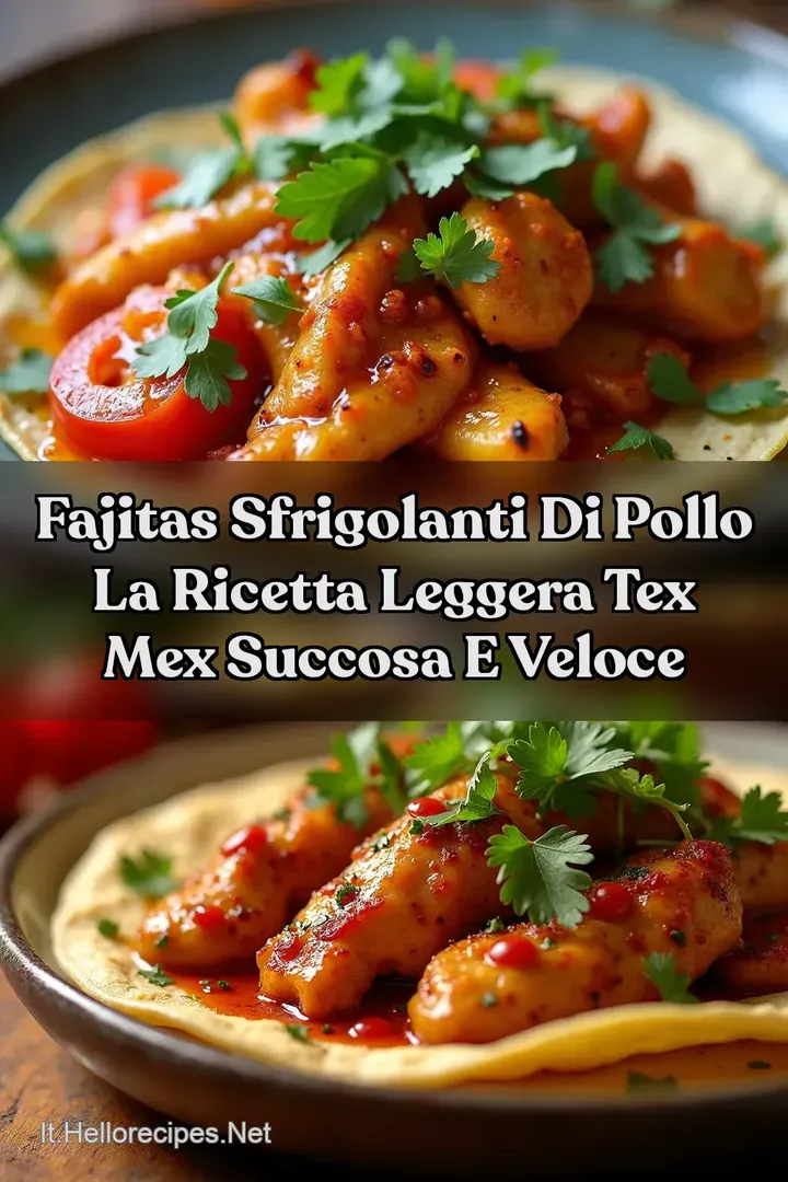 Fajitas Sfrigolanti di Pollo La Ricetta Leggera Tex Mex Succosa e Veloce