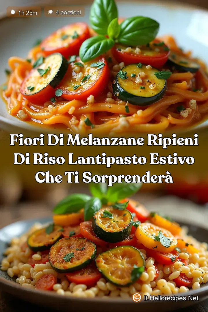 Fiori di Melanzane Ripieni di Riso LAntipasto Estivo che Ti Sorprender&agrave;