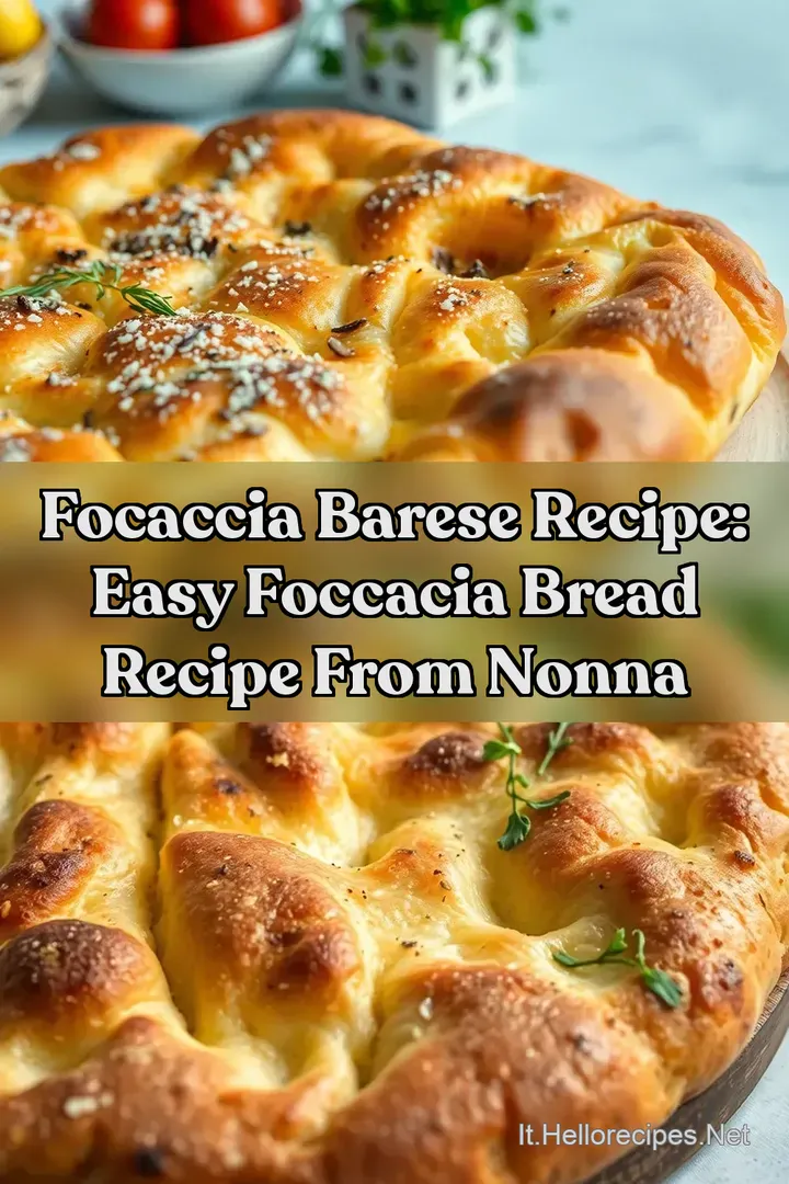 Focaccia Barese Recipe: Easy Foccacia Bread Recipe From Nonna