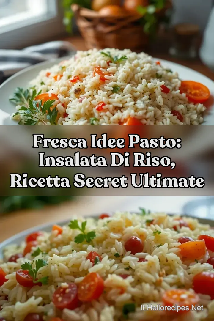 Fresca Idee Pasto: Insalata di Riso Ricetta Secret Ultimate