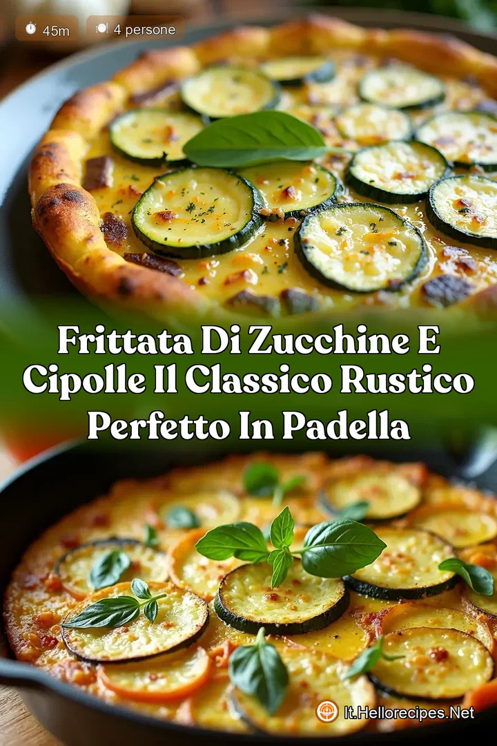 Frittata di Zucchine e Cipolle Il Classico Rustico Perfetto in Padella