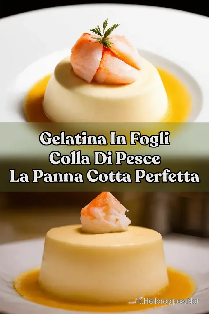 Gelatina in Fogli Colla di Pesce La Panna Cotta Perfetta