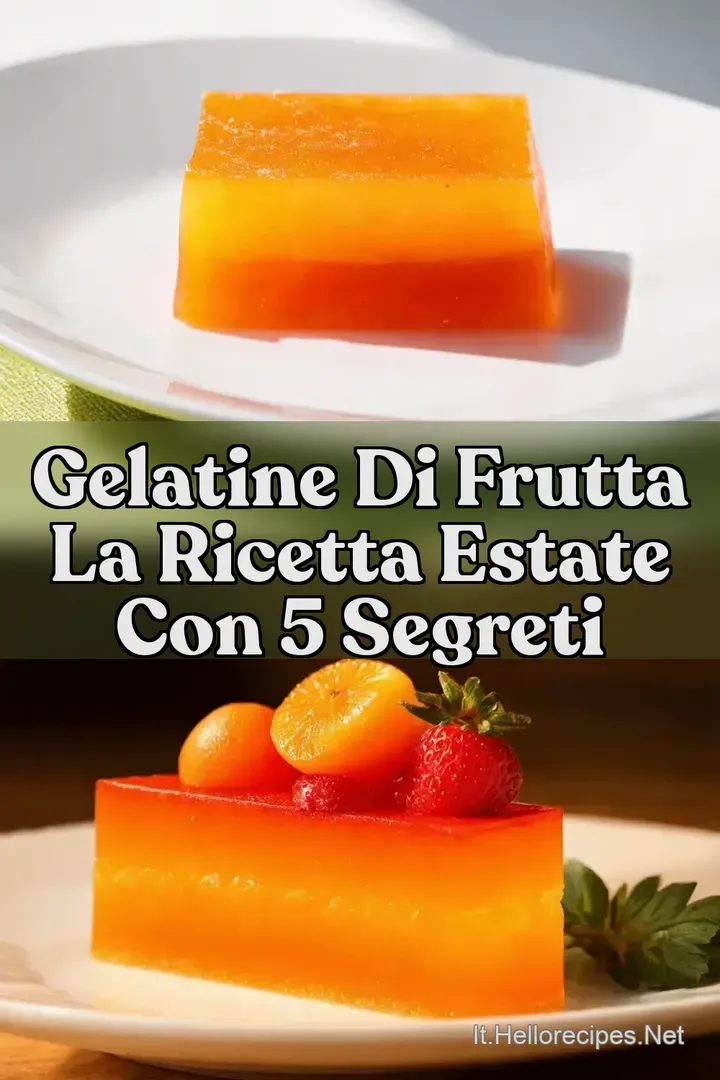 Gelatine di Frutta la ricetta Estate con 5 segreti