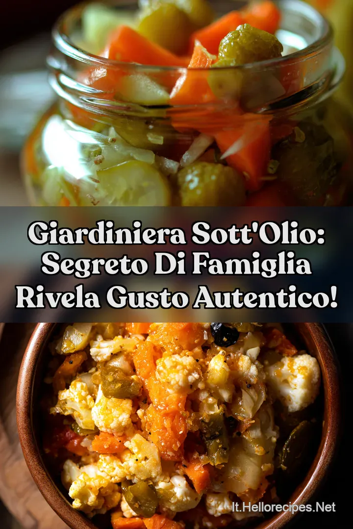 Giardiniera Sott Olio: Segreto di Famiglia Rivela Gusto Autentico!