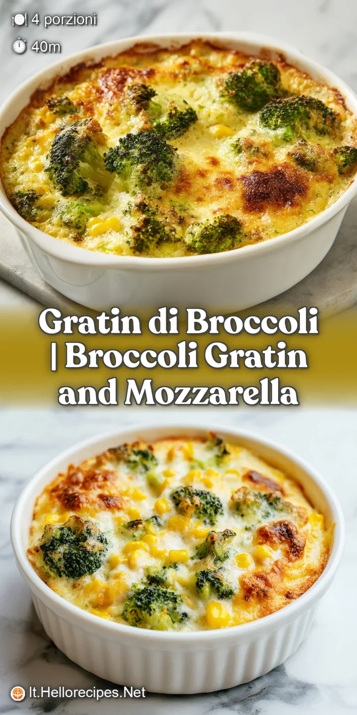 Dettaglio ravvicinato di mozzarella filante e dorata che avvolge cime di broccoli verdi e chicchi di mais lucidi.