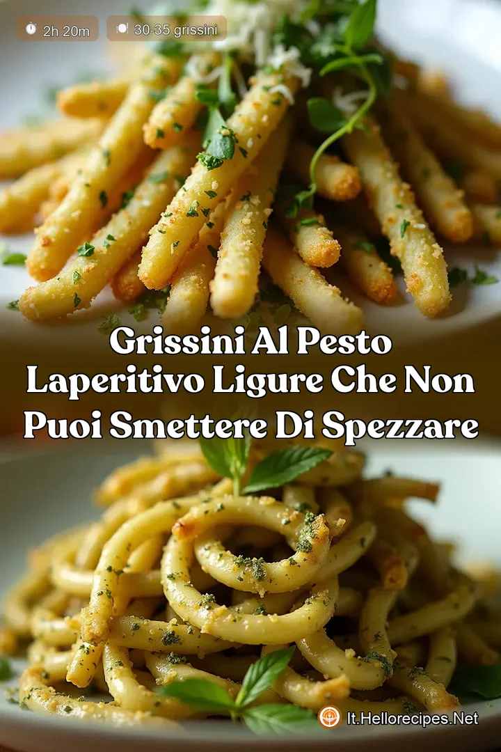 Grissini al Pesto LAperitivo Ligure che Non Puoi Smettere di Spezzare
