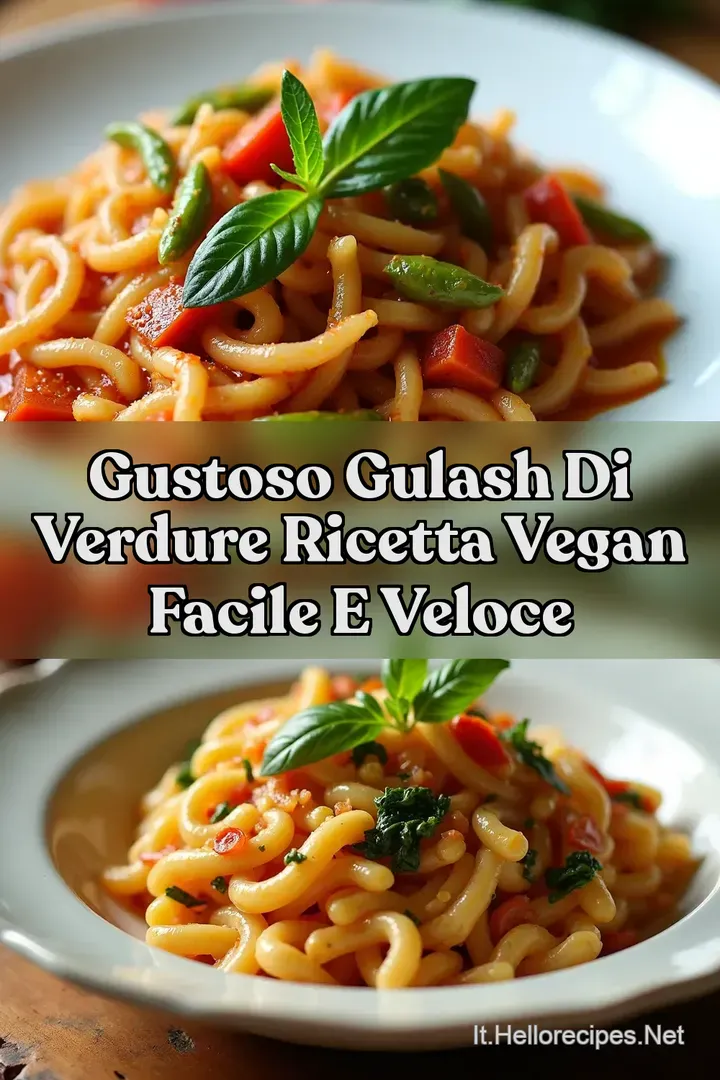 Gustoso Gulash di Verdure Ricetta Vegan Facile e Veloce