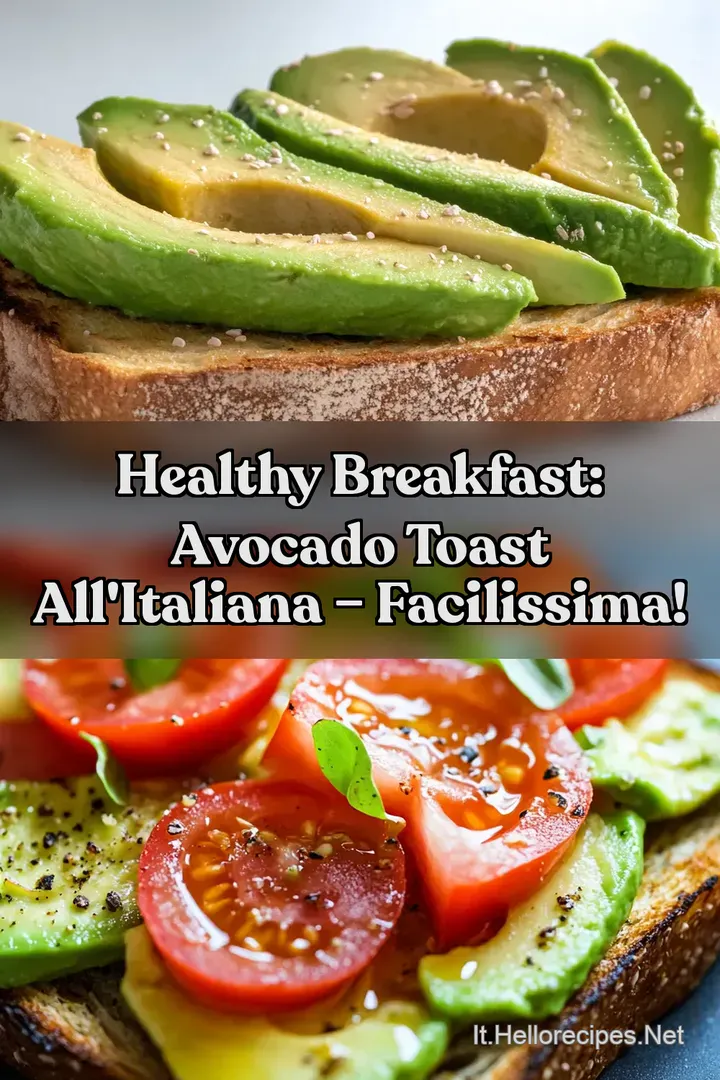 Healthy Breakfast: Avocado Toast All Italiana &ndash; Facilissima!