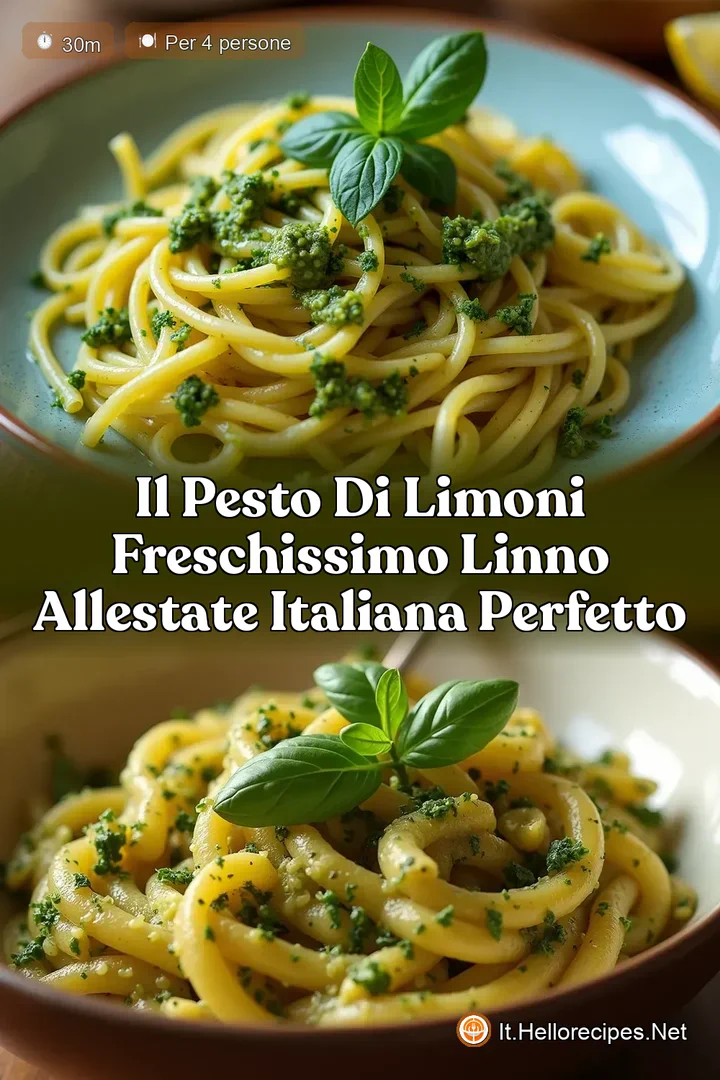 Il Pesto di Limoni Freschissimo LInno allEstate Italiana Perfetto