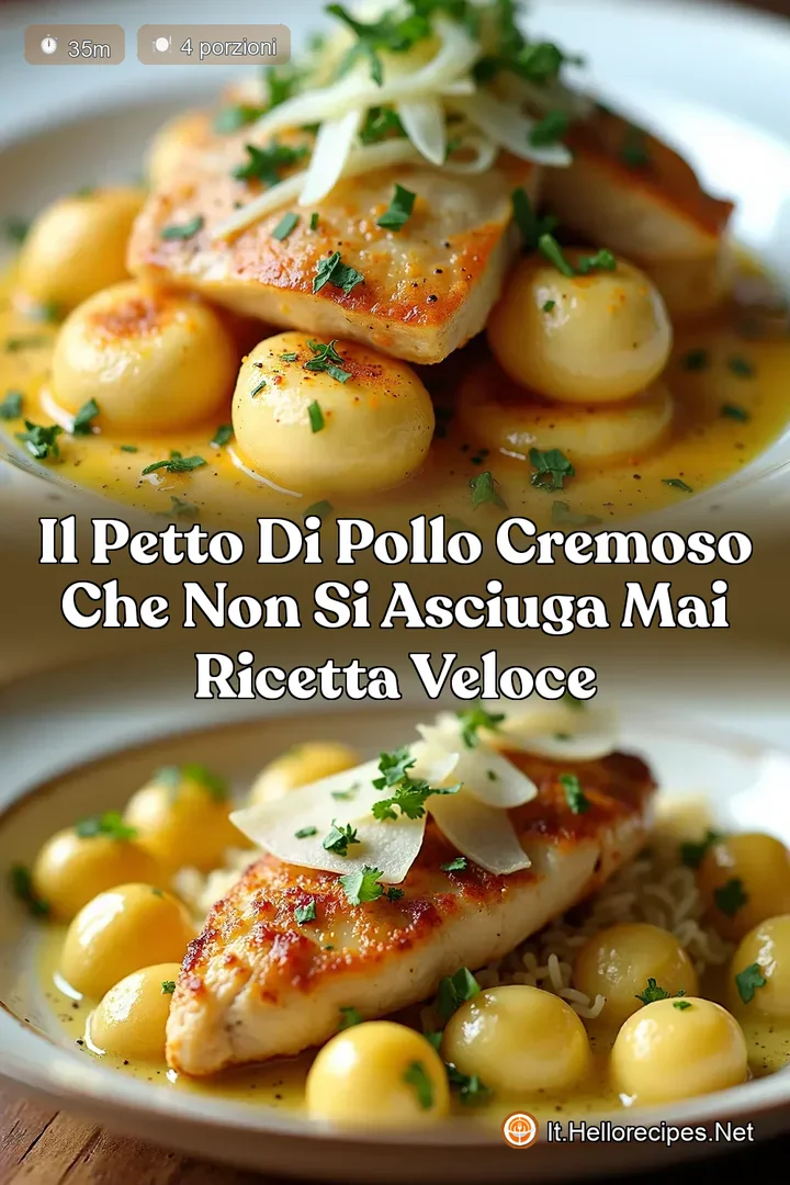 Il Petto di Pollo Cremoso che non si asciuga mai Ricetta Veloce