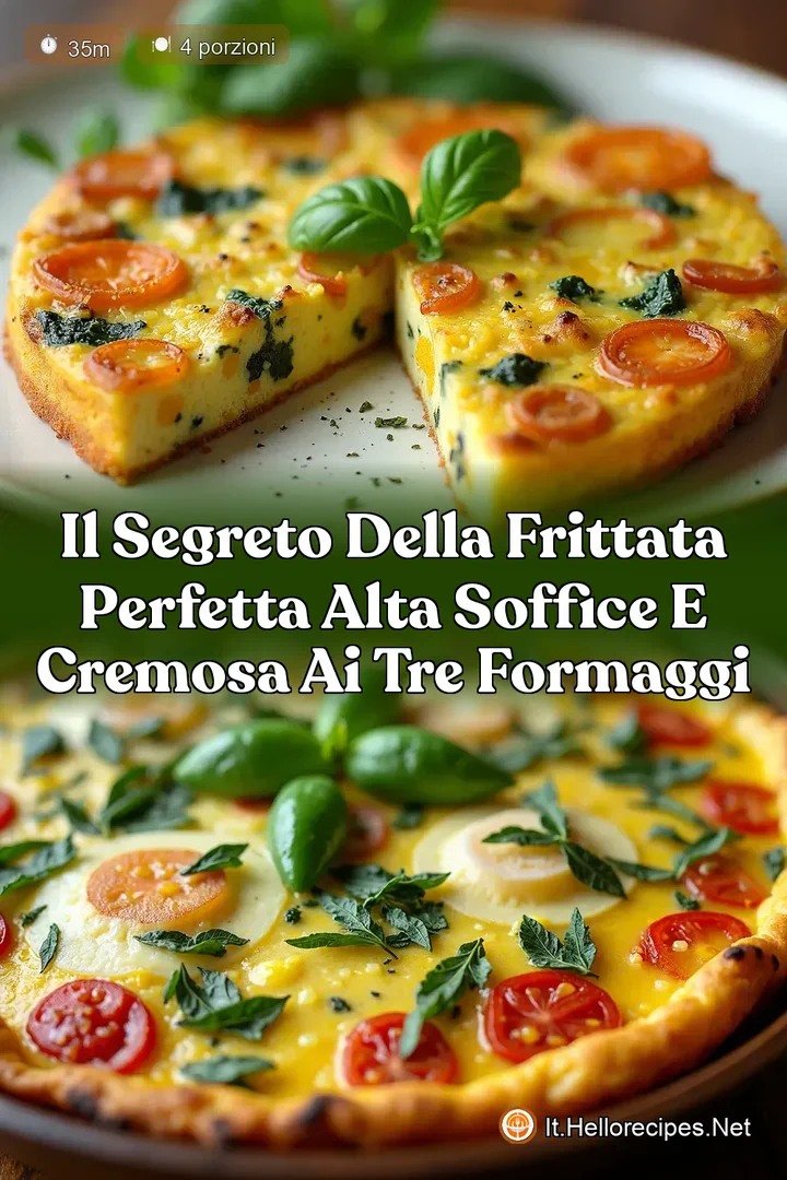 Il Segreto della Frittata Perfetta Alta Soffice e Cremosa ai Tre Formaggi