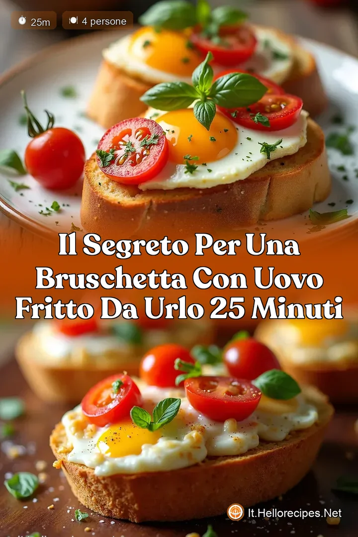 Il Segreto per una Bruschetta con Uovo Fritto da Urlo 25 Minuti
