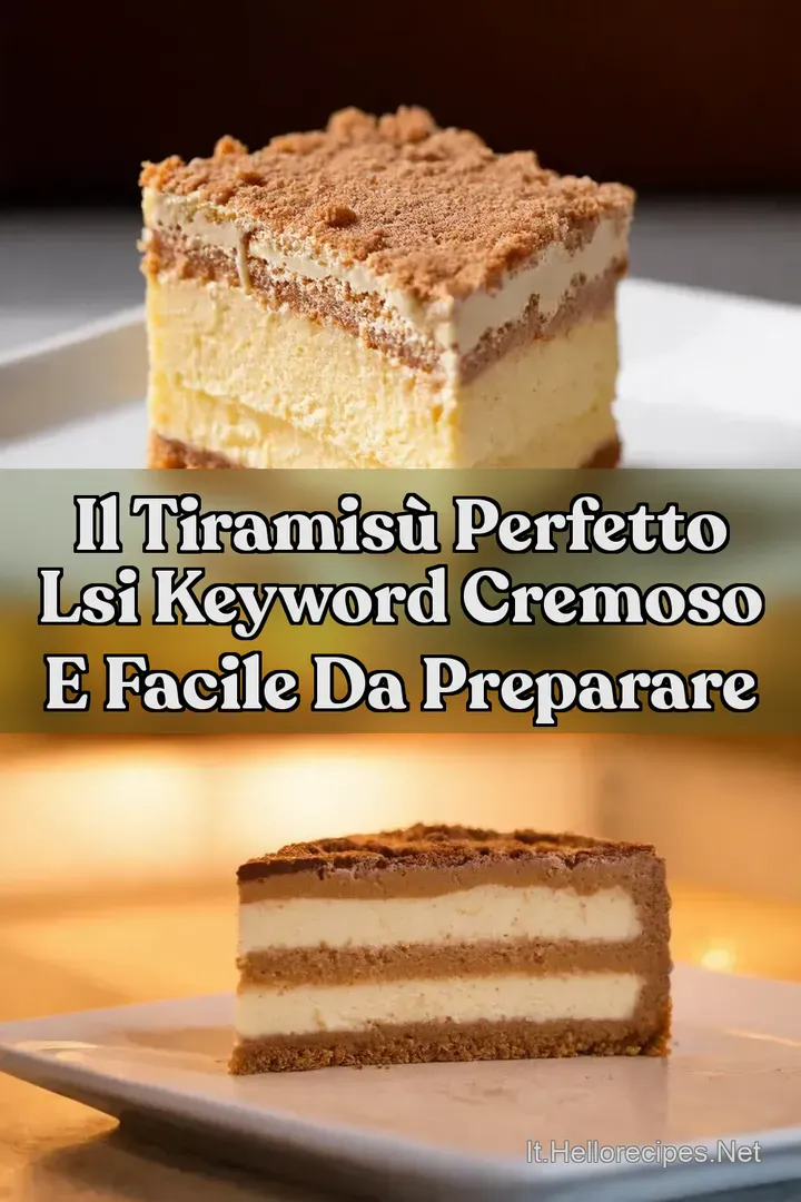 Il Tiramis&ugrave; Perfetto LSI Keyword Cremoso e Facile da Preparare