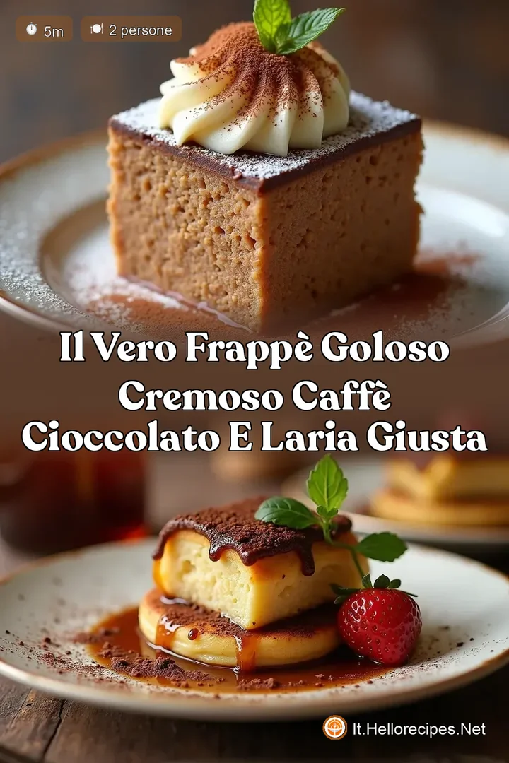 Il Vero Frapp&egrave; Goloso Cremoso Caff&egrave; Cioccolato e lAria Giusta