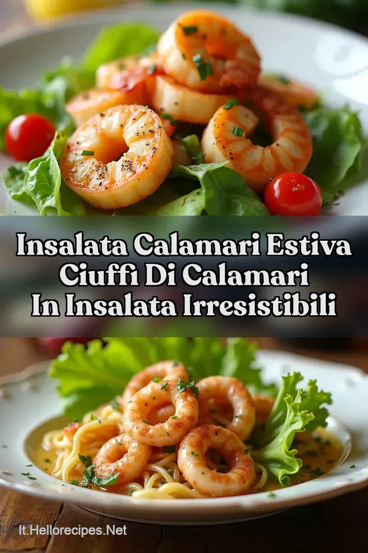 Insalata Calamari Estiva Ciuffi di Calamari in Insalata Irresistibili