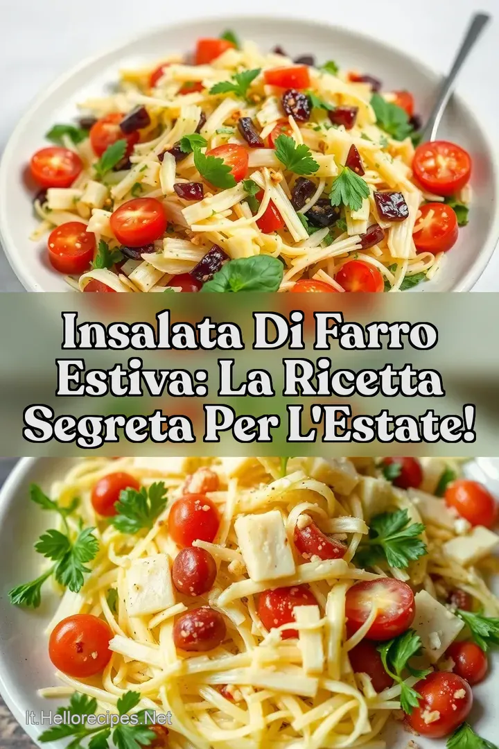 Insalata di Farro Estiva: La Ricetta Segreta per l Estate!