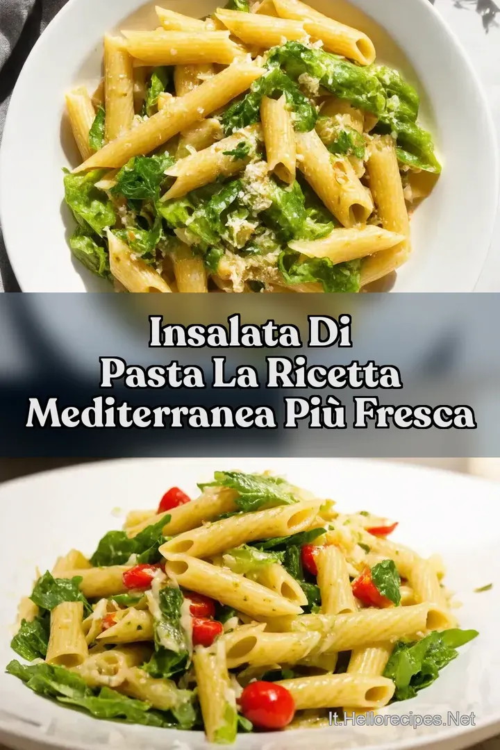 Insalata di Pasta La Ricetta Mediterranea pi&ugrave; Fresca