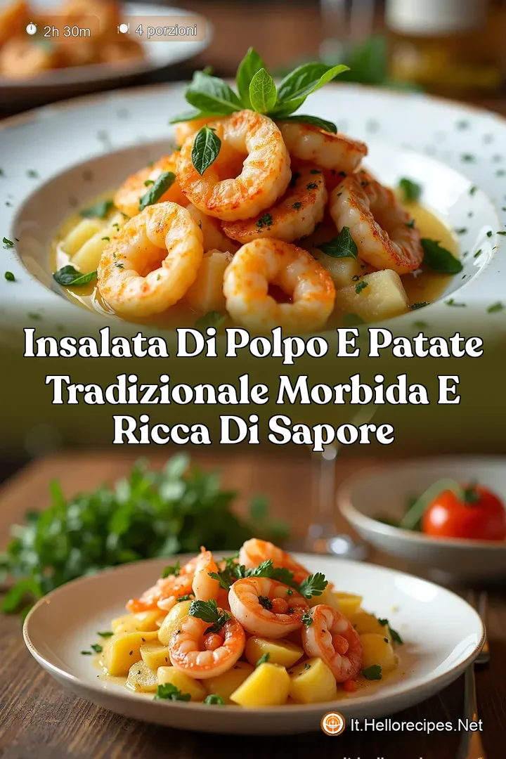 Insalata di Polpo e Patate Tradizionale Morbida e Ricca di Sapore